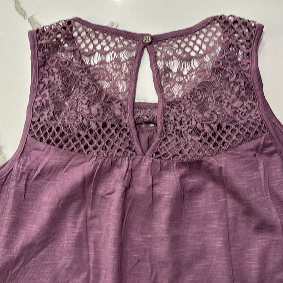 Maurice’s | Purple Pink Lace Women’s Tank Top Sleeveless Blouse Size S - Picture 9 of 15